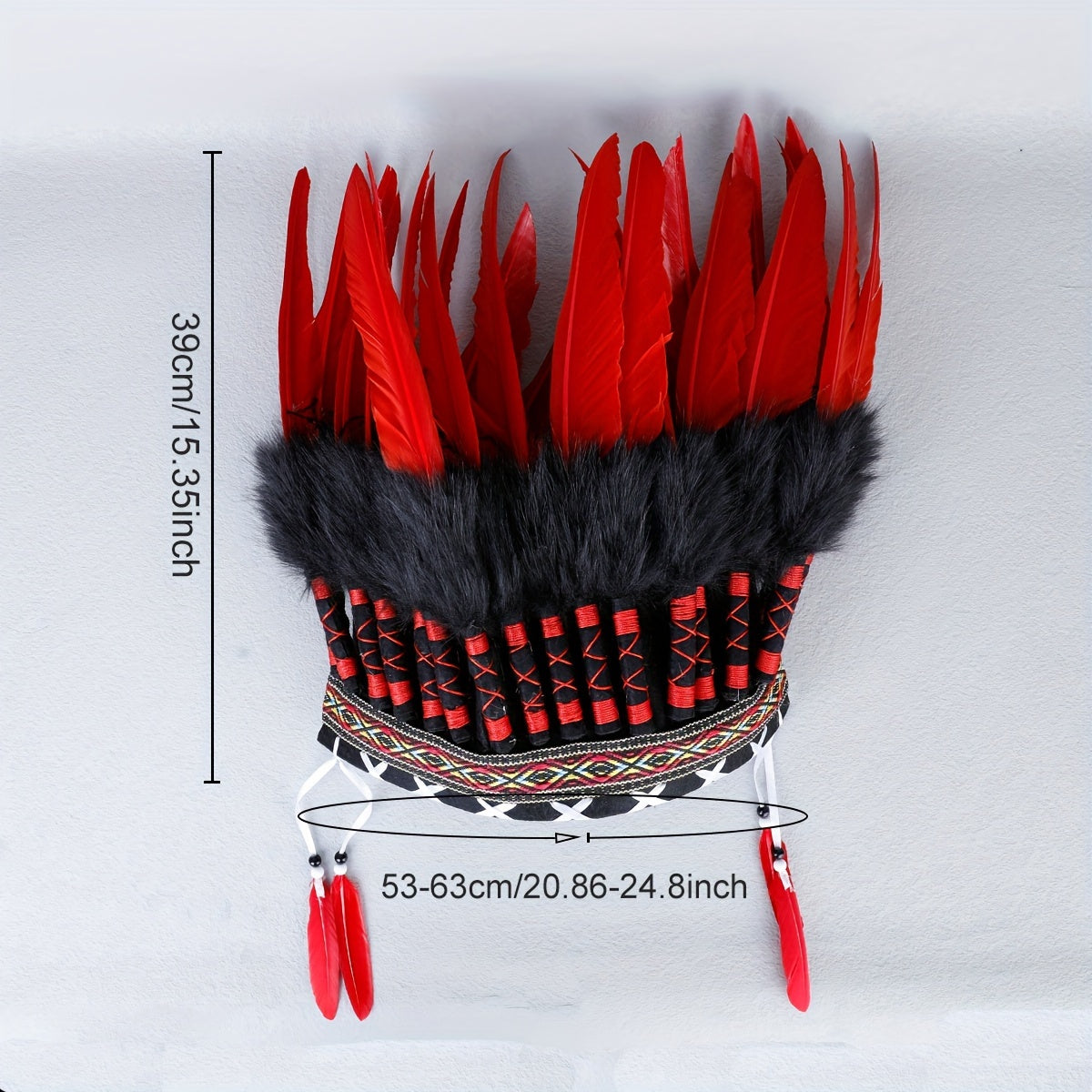 Ayollarlar uchun mo'ynali bosh kiyim Bohemiyan Hindiston shohi shlyapa Halloween kostyum aksessuari