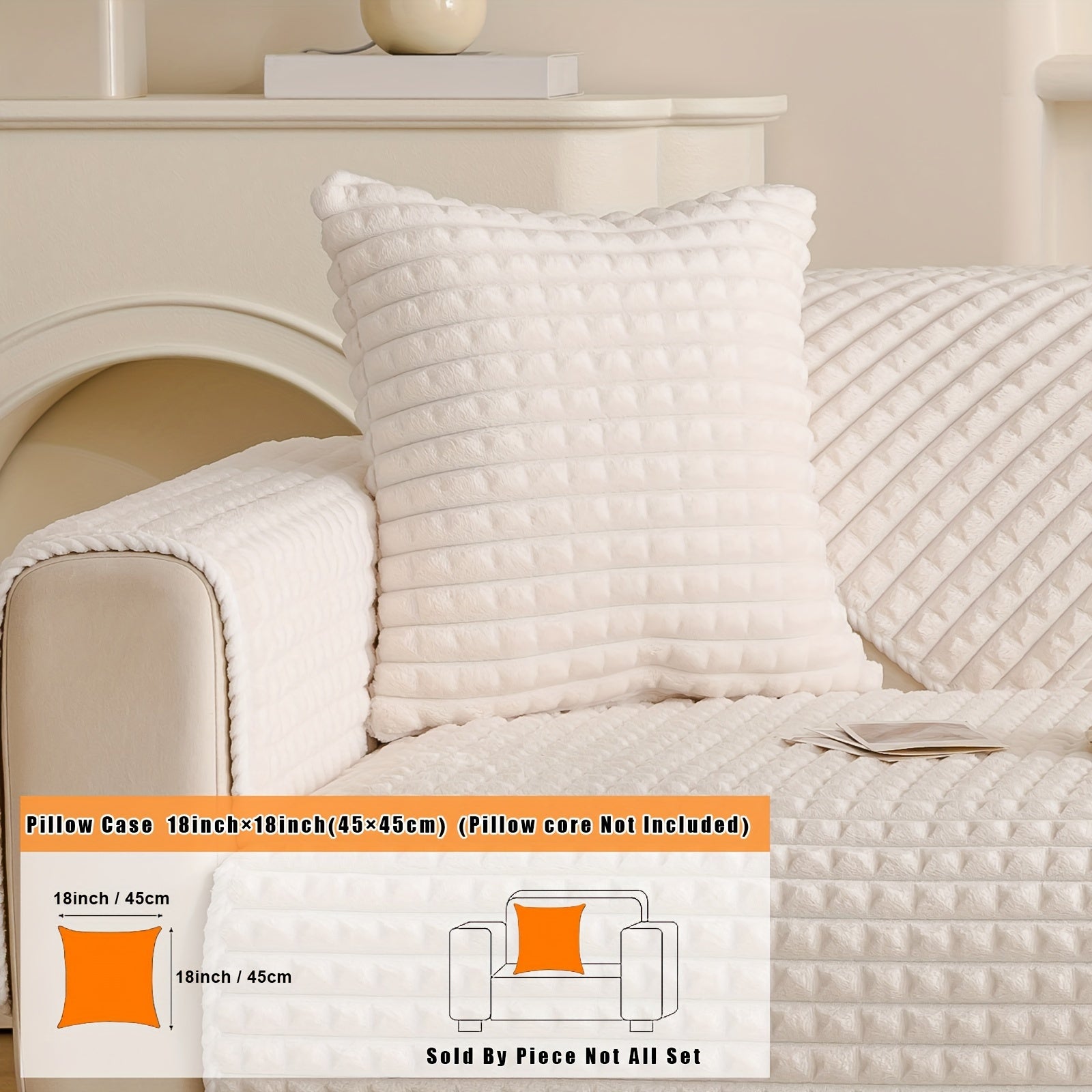 Нескользящая плюшевая накидка на диван для всей мебели, безопасная для домашних животных, легко очищается