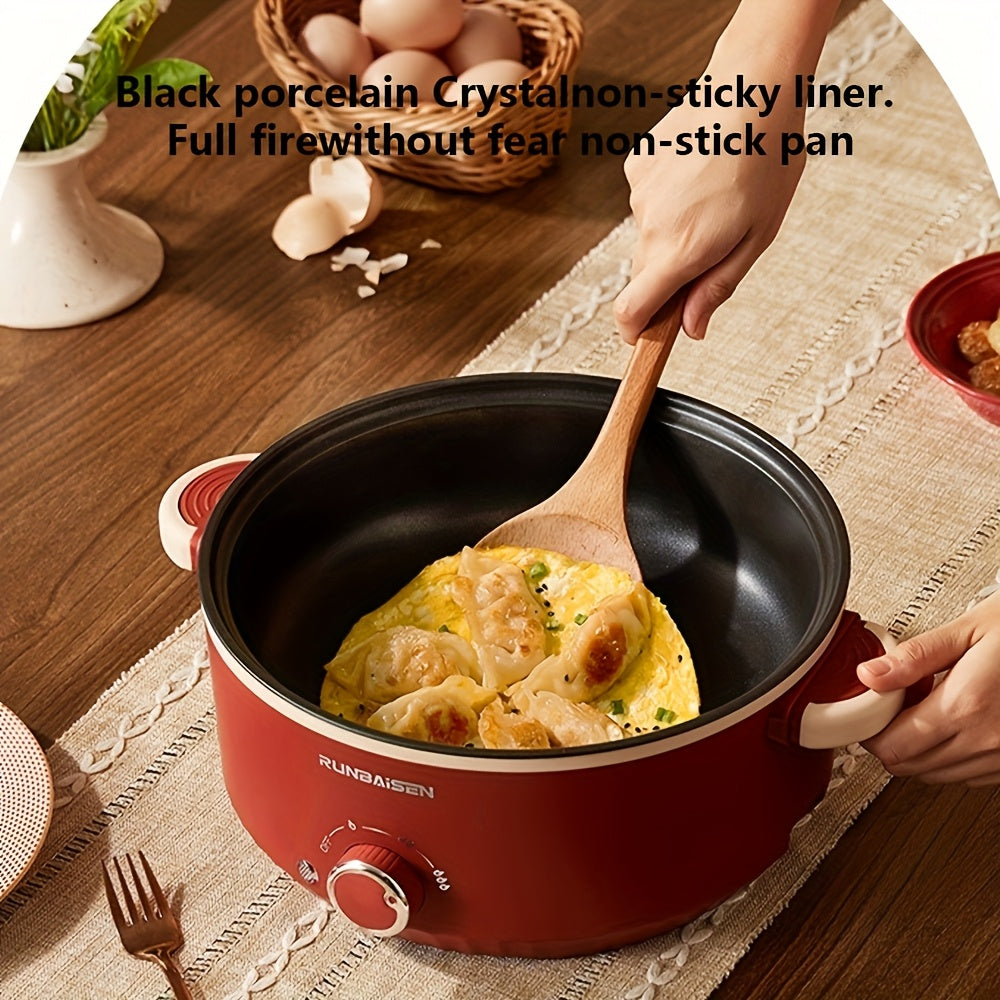 Cocina eléctrica con enchufe EU, antiadherente, control de temperatura de tres velocidades, portátil para residencias y hogares