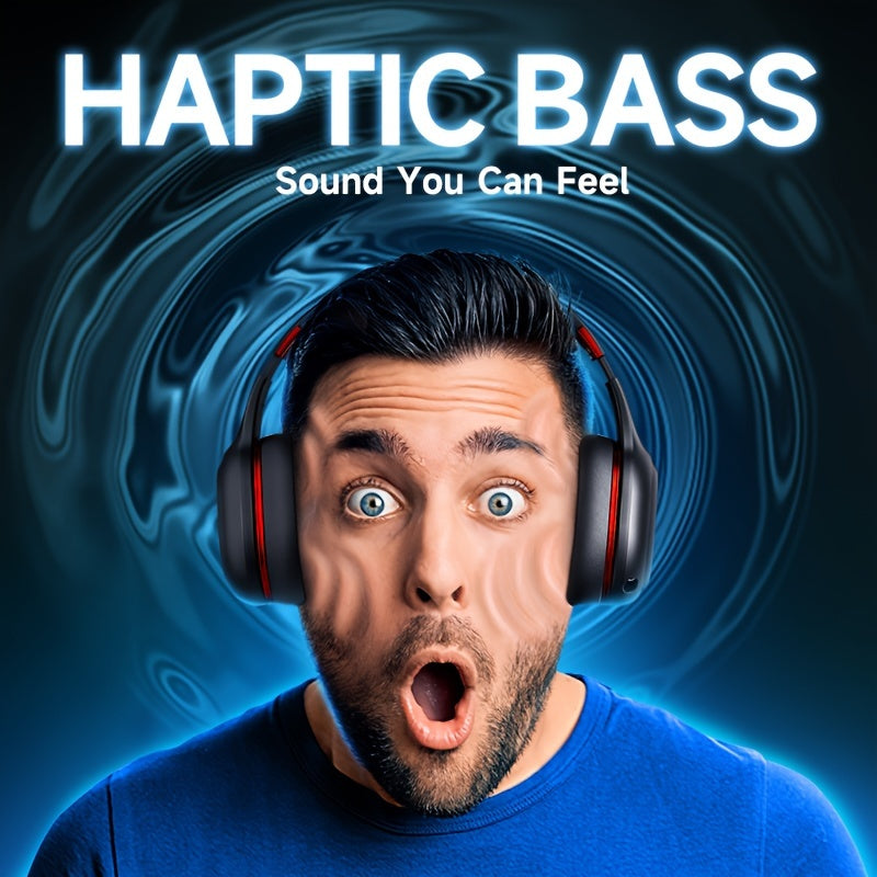 Wireless Gaming Headset 2.4GHz with 30H Playtime, Detachable Mic, 3D Stereo Sound