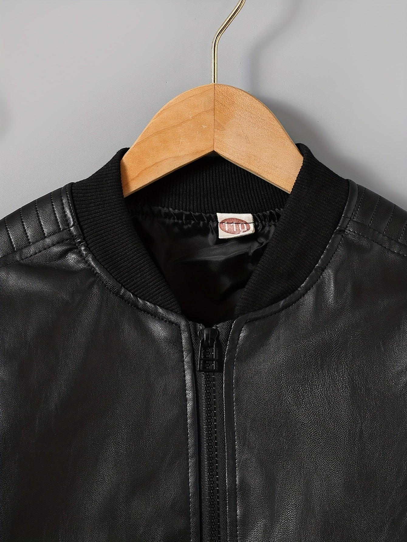 Kids Boys Zip-Up Jacket for Fall and Winter Polyester Solid Casual Over 3 Years