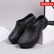 Women's Waterproof Non Slip Kitchen Work Mules Casual Slip-On Shoes