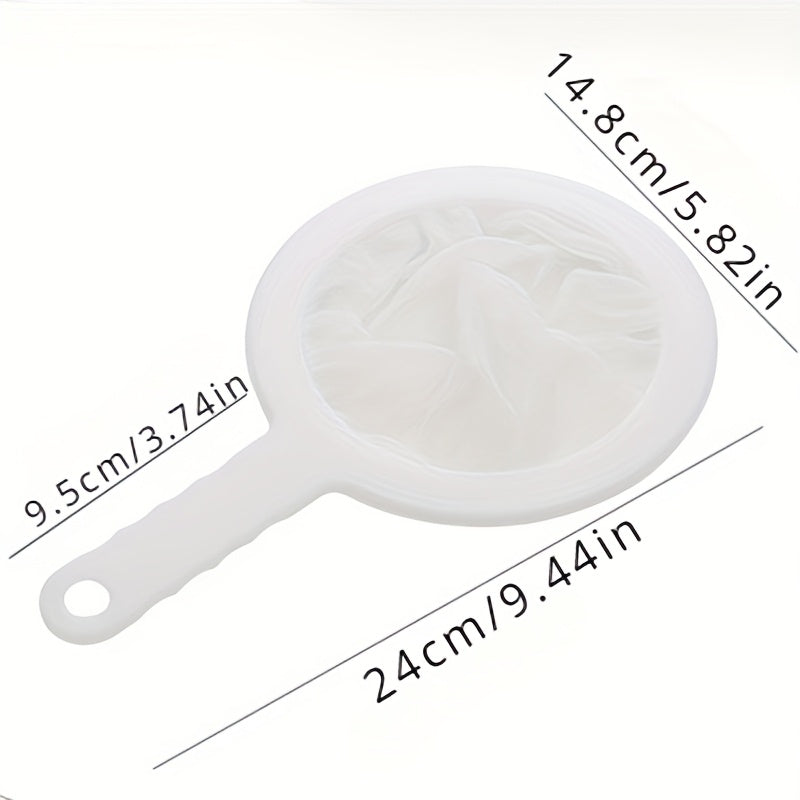 FineMesh 200-Mesh Ultra-Fine Mesh Strainer - Soya sutini, qahvani, yogurtni, sharbatni filtrlaydigan ideal - Qattiq moddalarni suzish uchun oziq-ovqat xavfsiz plastik oshxona elak.
