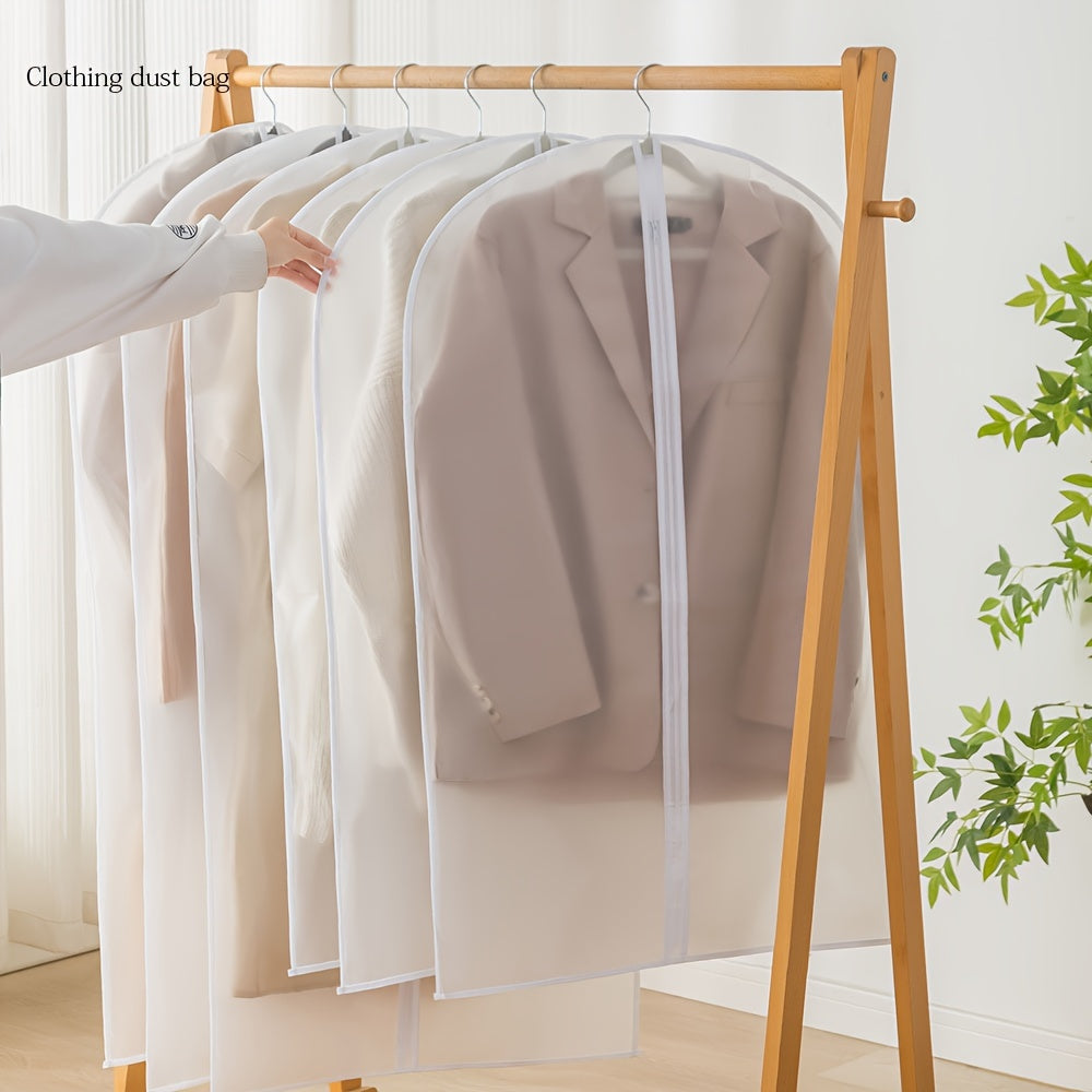 5 ta shaffof kiyim changdan himoya qoplamalari palto, kostyum, qulay kurtkalar uchun, katta sig'imli.