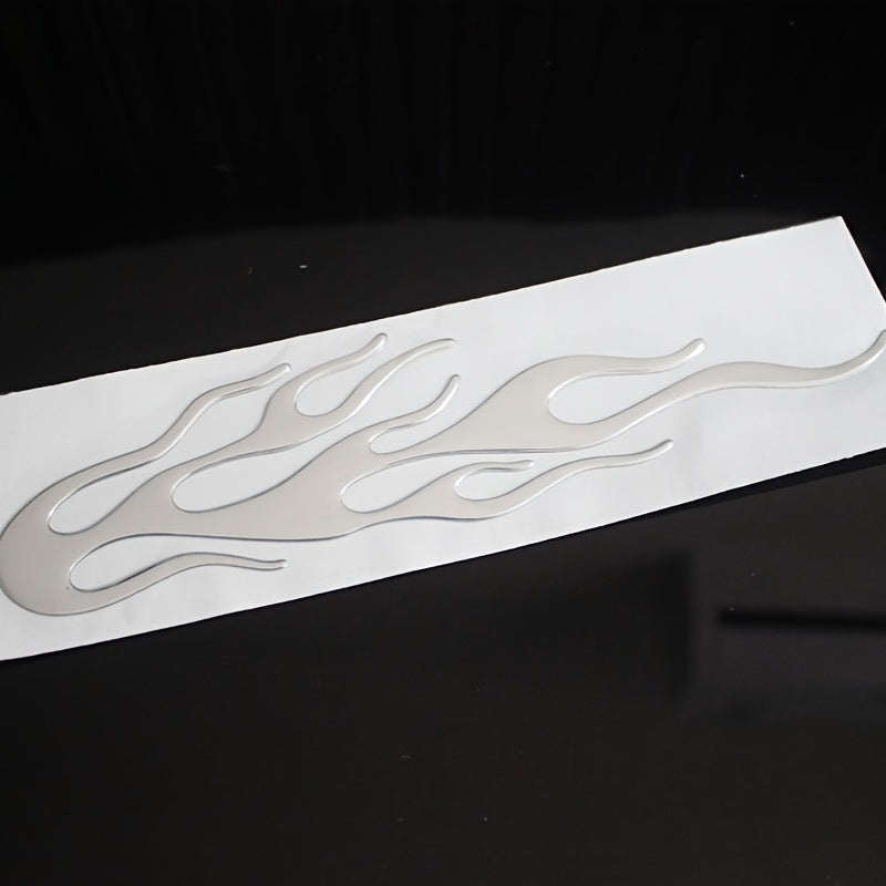 2Pcs Reflective Vinyl Flame Stickers for Cars and Motorcycles Decals