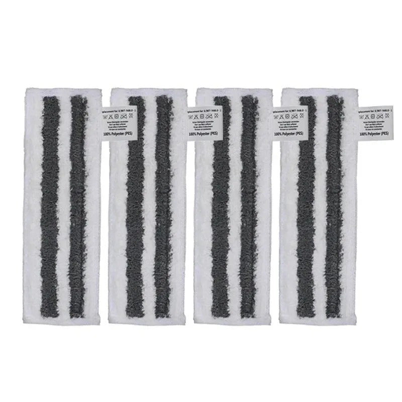 Set of 6 Microfiber Steam Mop Pads for Floor Cleaning and Handheld Vacuum Attachments