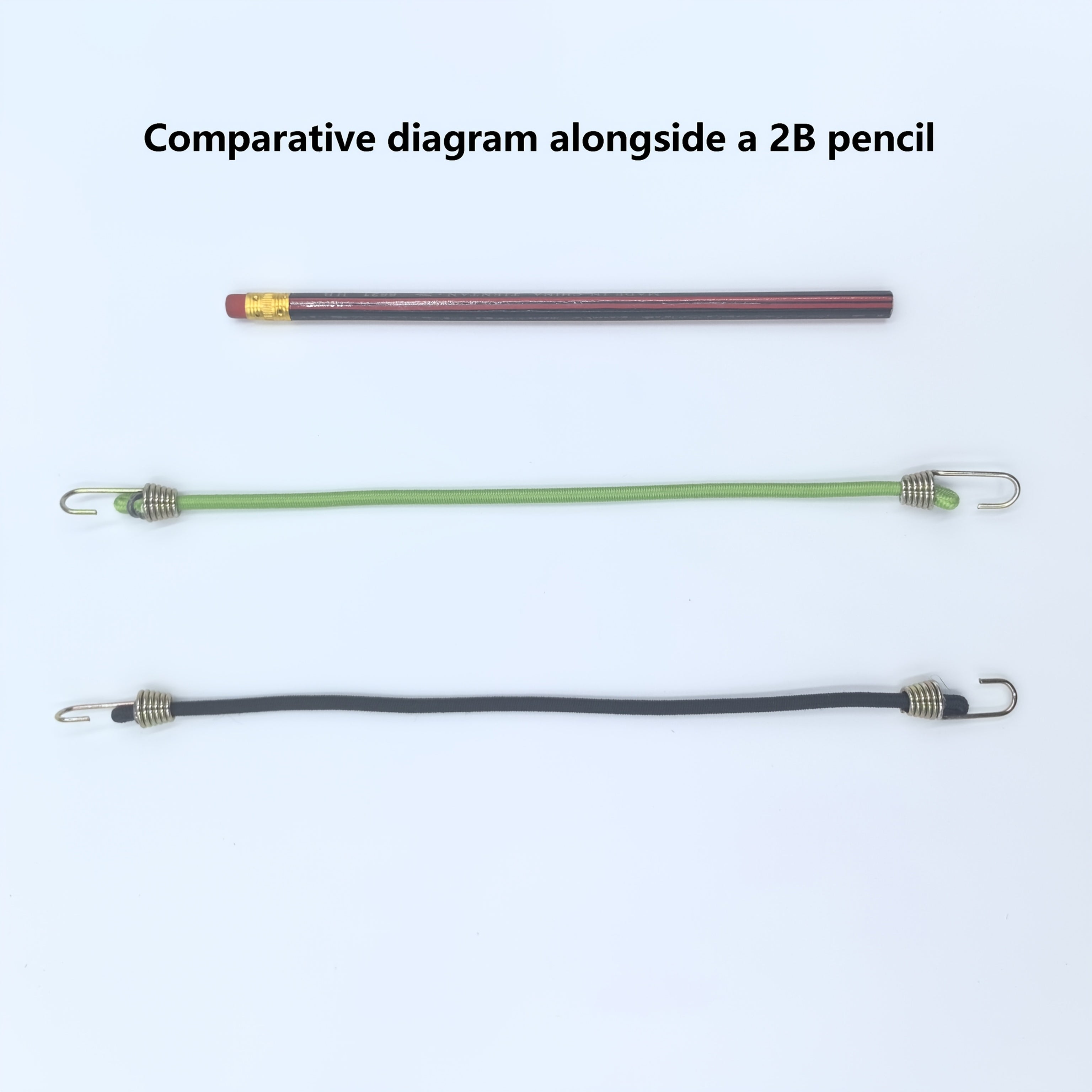 Correas elásticas para equipaje con ganchos de 6/12/24 piezas para acampar, bicicleta, furgoneta, sujeción de cobertores