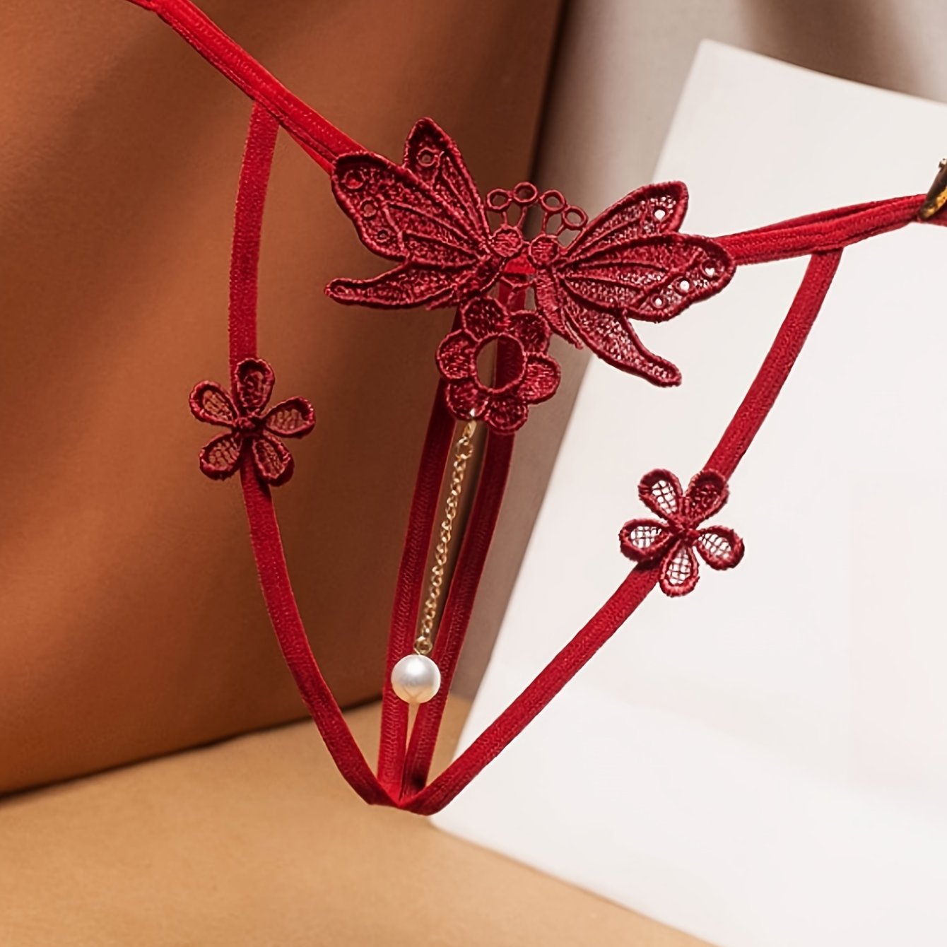 See-Through Thong Lingerie with Flap for Easy Access