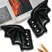 Unisex Shoe Lace Charms Bat Wing Shaped Decor for Sneakers Boots