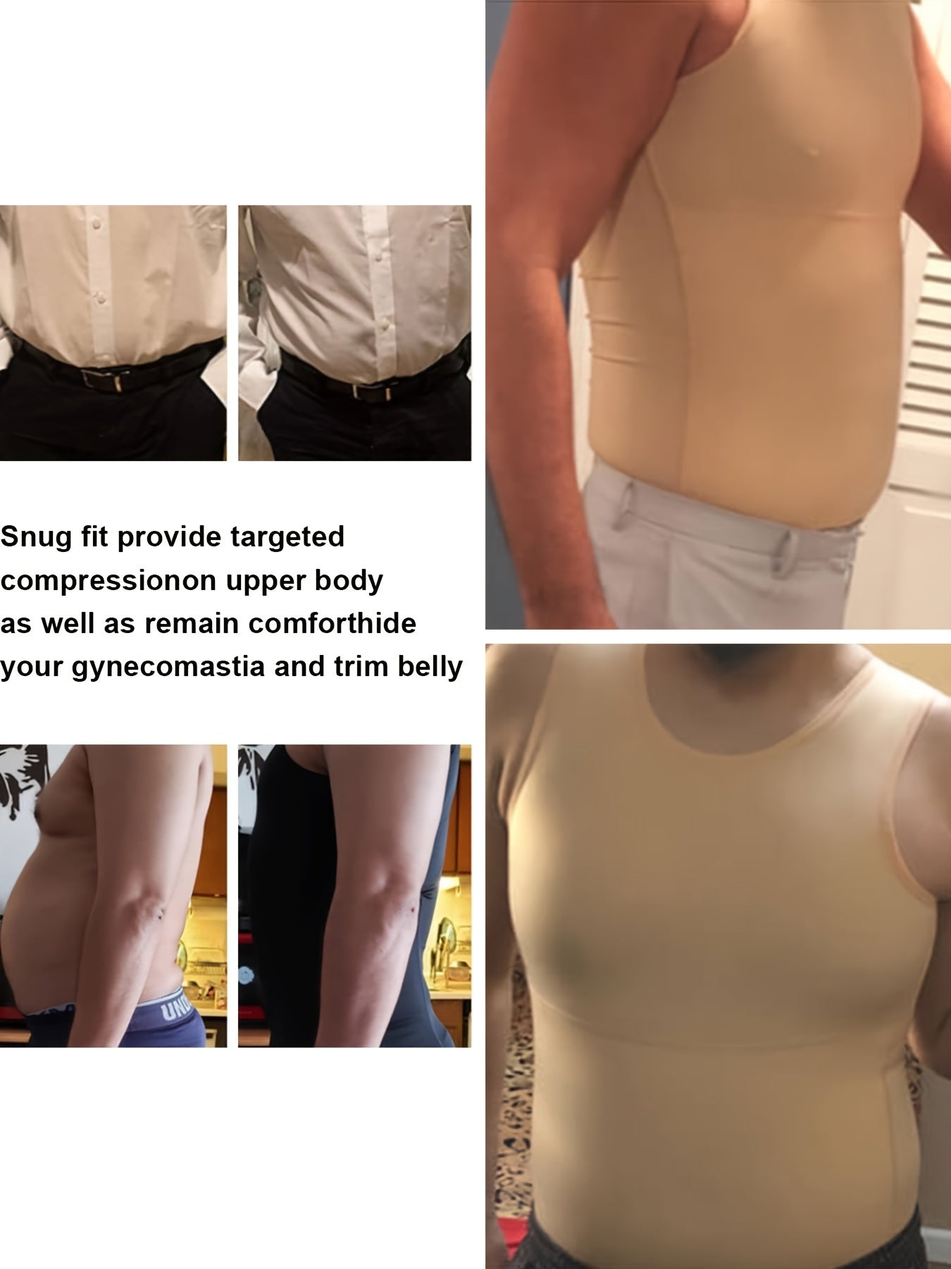 Мужская безрукавная компрессионная майка для контроля живота, корректирующий пояс, тренировочный жилет