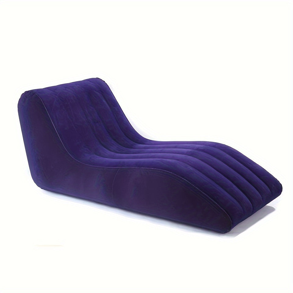 Sofá inflable portátil, asiento, cojín impermeable para relajarse al aire libre y en el coche