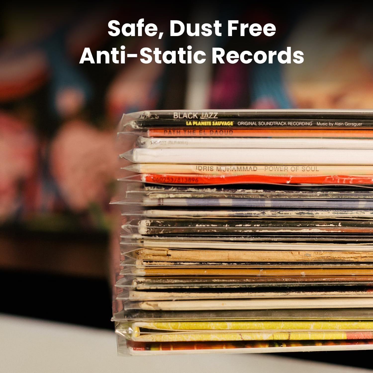 Комплект обложек для виниловых пластинок, совместимый с обложками для одиночных и двойных LP-альбомов, прозрачный пластиковый материал, обеспечивает надлежащую защиту для вашей коллекции LP. Доступен в упаковках по 30/50/100 штук.