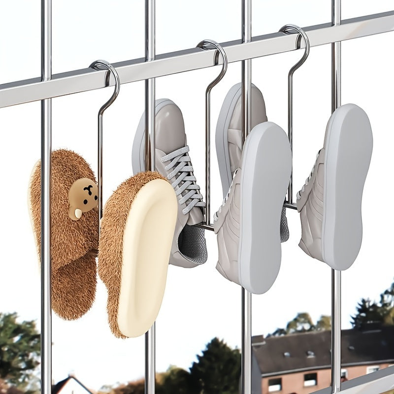 Zanglamaydigan po'latdan yasalgan oyoq kiyim javoni to'plami, 3, 5 yoki 7 qavatli, ichki va tashqi foydalanish uchun quritish tashkilotchisi