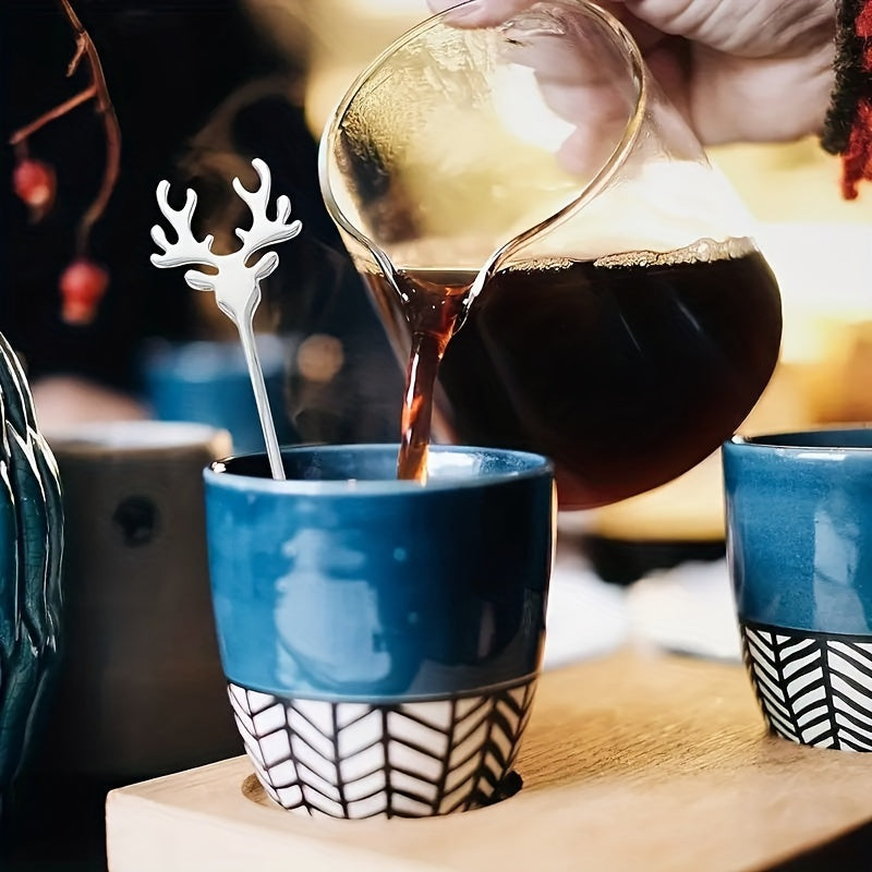 Stainless Steel Deer Head Coffee Spoon for Dessert and Coffee