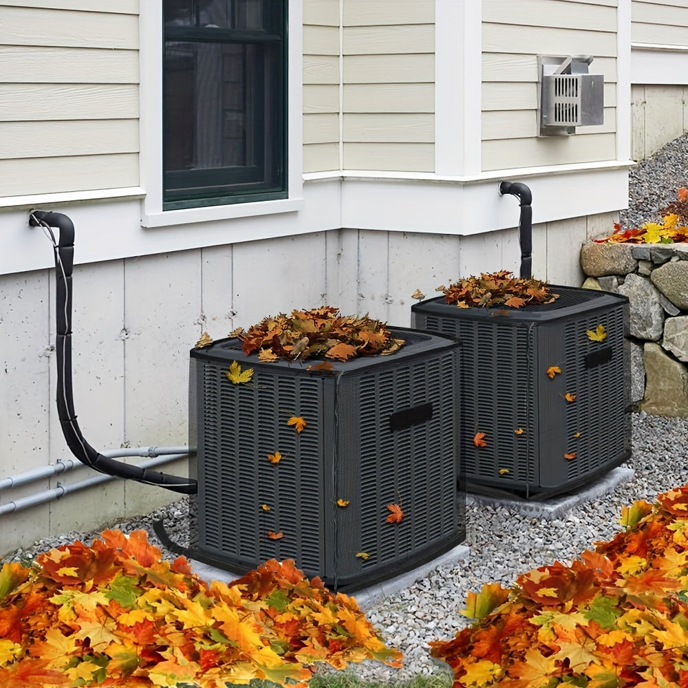 Adjustable Mesh Air Conditioner Cover for Outdoor Protection All Year