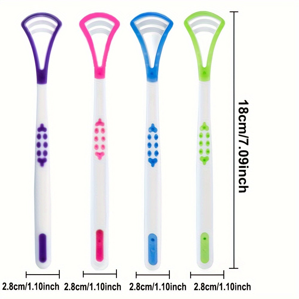 Щетка для языка Deep Clean, 4 цвета: синий, зеленый, розовый, фиолетовый, гигиена полости рта