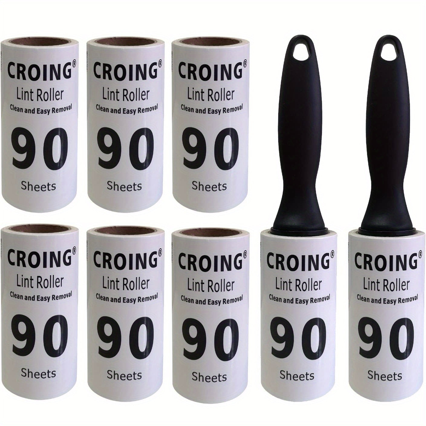 720 varaqlik qayta ishlatiladigan lint roller, uy hayvonlari tuklarini mebel, avtomobil, kiyimlardan olib tashlash uchun