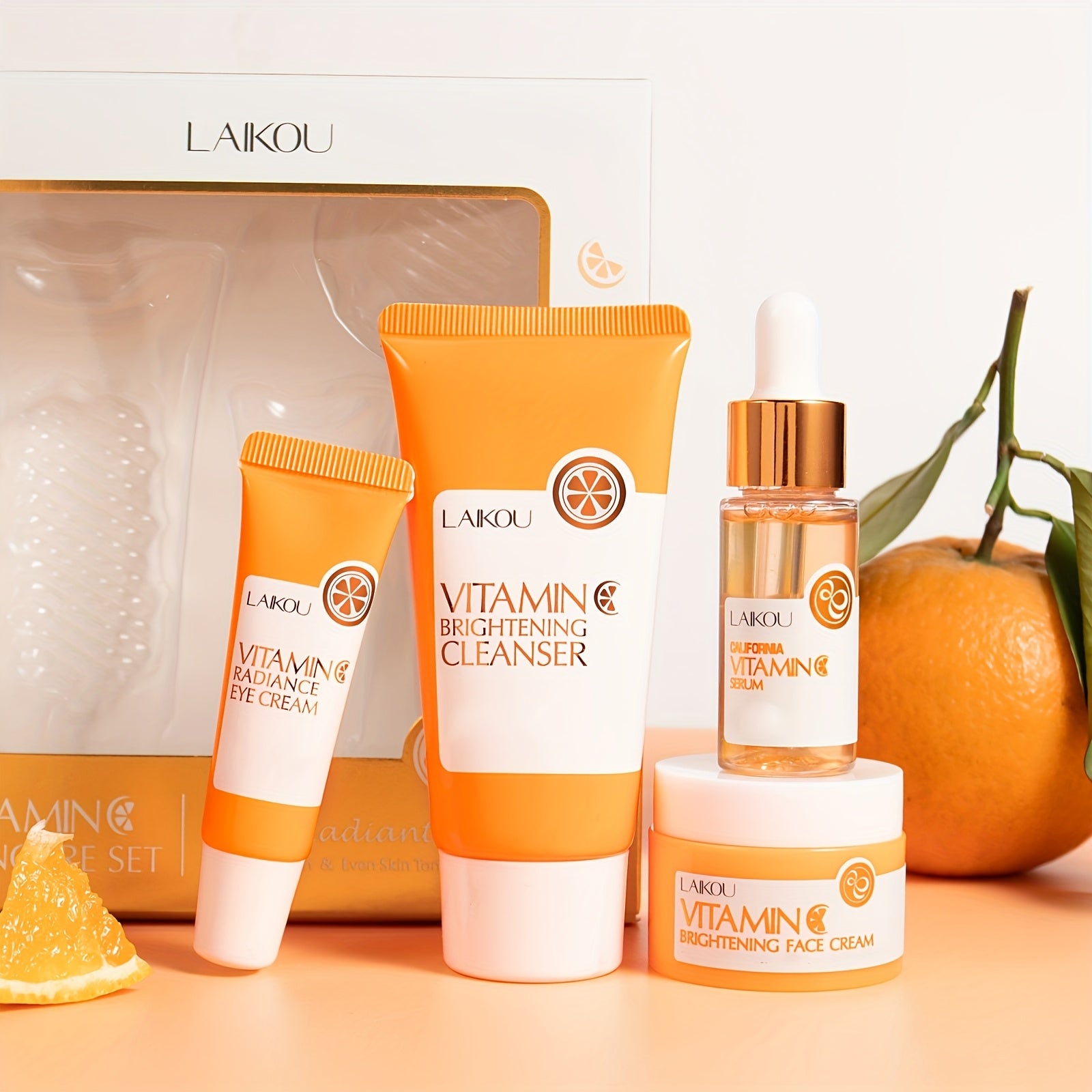Vitamin C Skincare Gift Set with Hyaluronic Acid for All Skin Types Hydrating Moisturizing