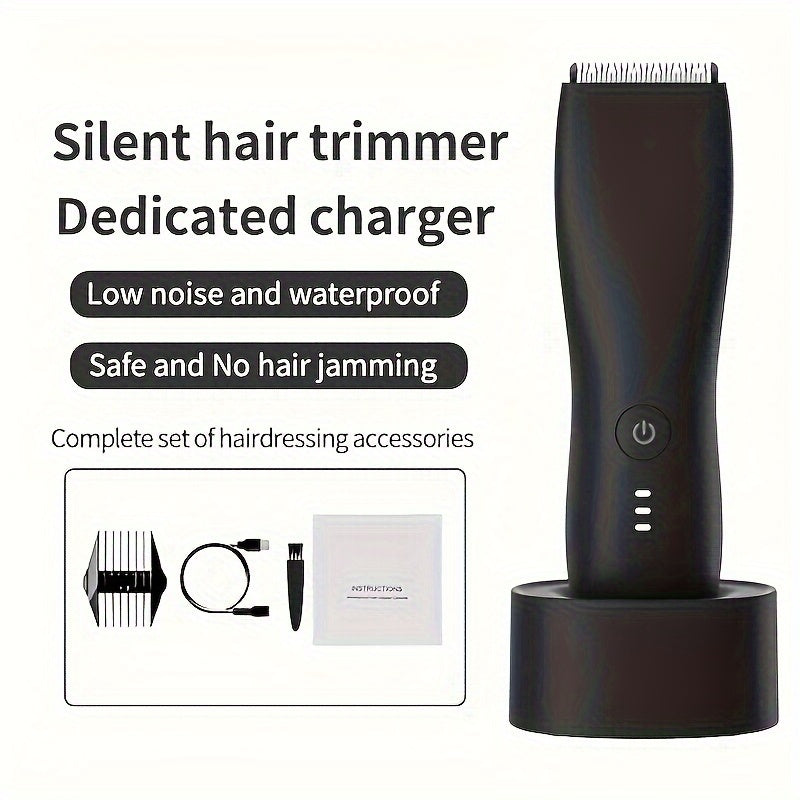 Electric shaver and body trimmer for all-over grooming