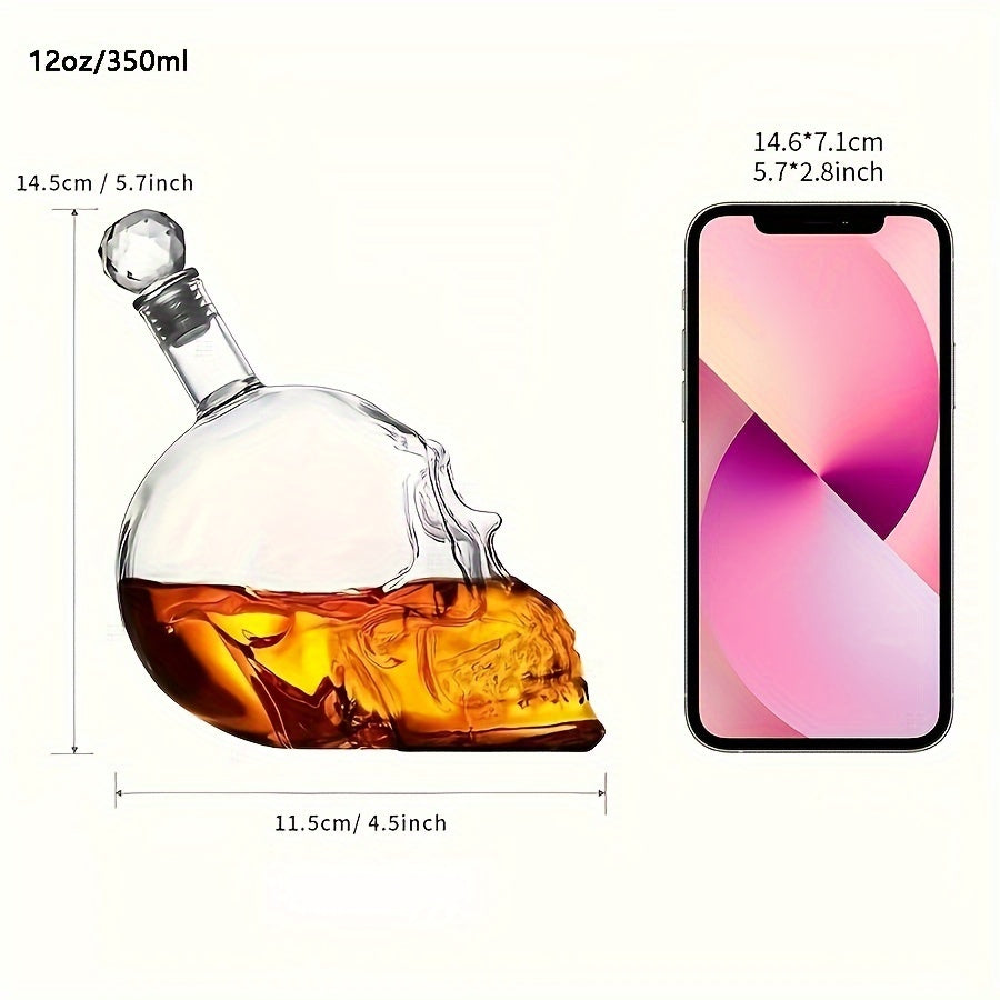 Bosh shaklidagi dekantor, qopqoq bilan, 1000ml hajm, viski, spirtli ichimliklar, vodka, vino va burbon uchun mos. Erkaklar va ayollar uchun ideal sovg'a.