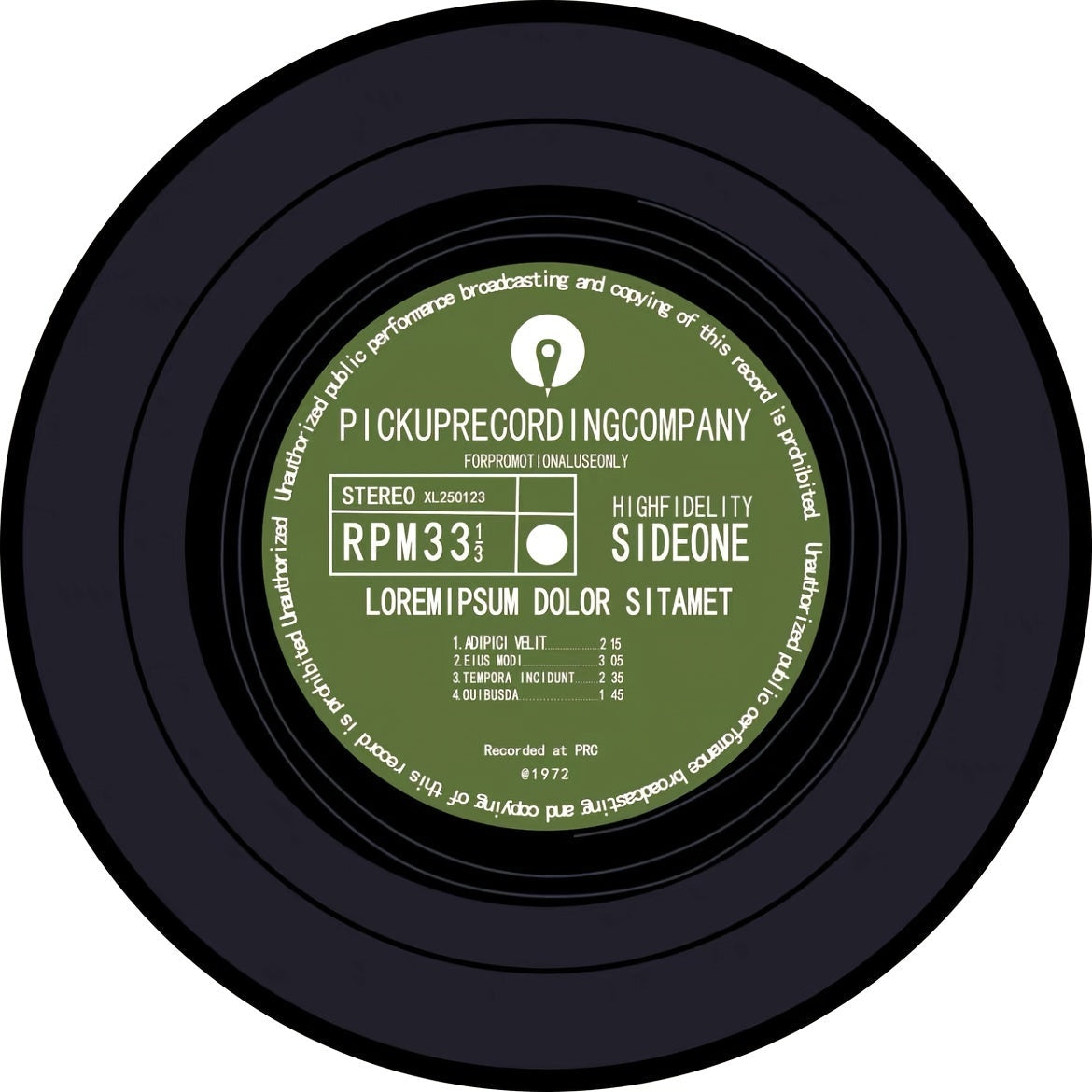 Qora vinil yozuv plitasi mato uchun osma savat, aylanadigan stul uchun pol himoyachisi