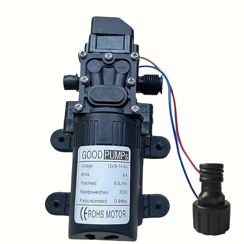 12V Yuqori bosimli suv nasosi 130 PSI o'z-o'zidan bosim bilan RV, kema, bog' uchun