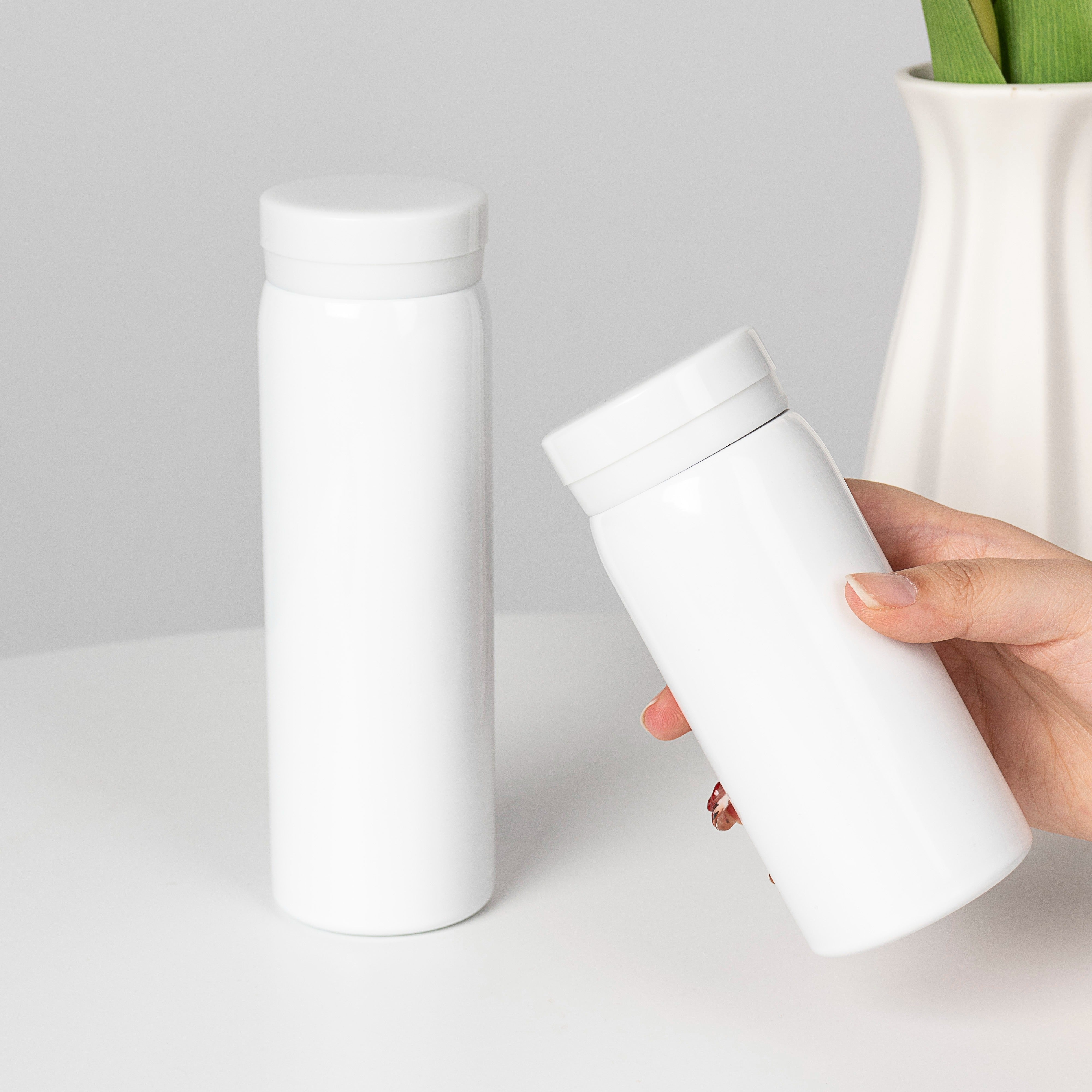 Double Layer Vacuum Insulated Travel Mug Stainless Steel Leak-Proof Lid 16oz Blue