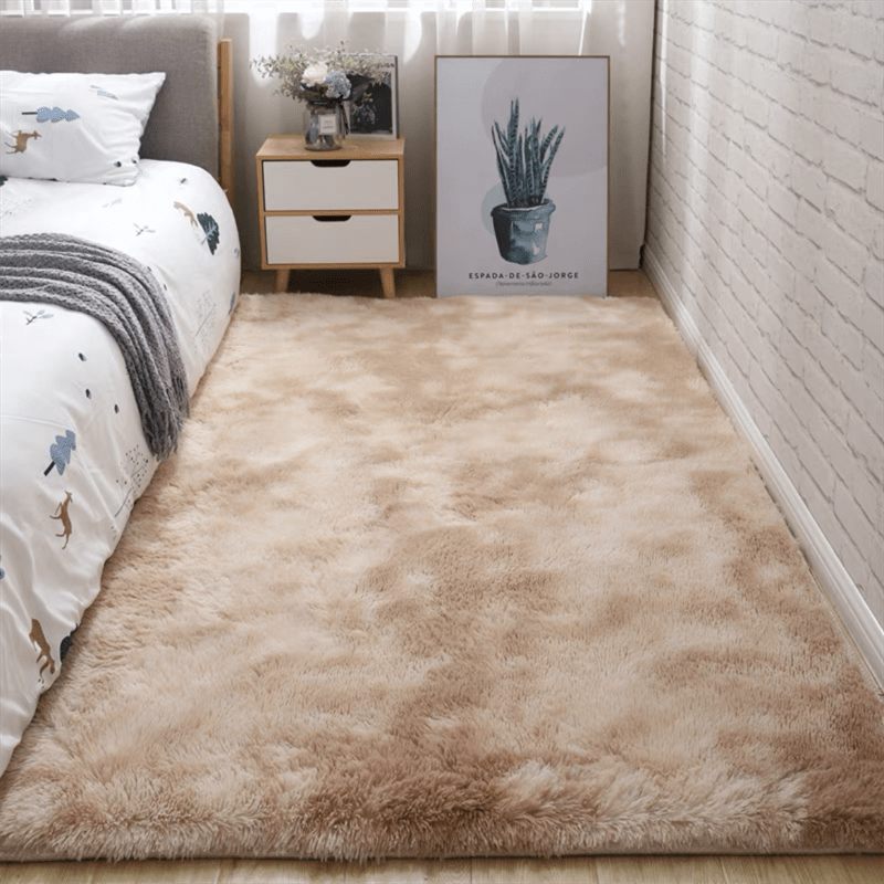 Fluffy Shag Area Rug for Bedroom Non-Slip Tie-Dye Pattern 31.5x62.99 Inches