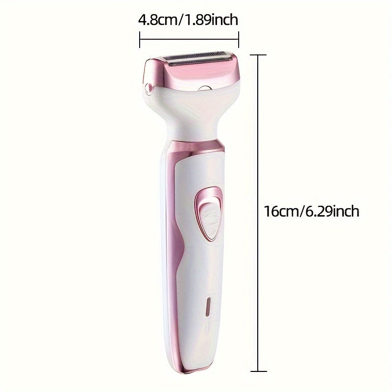 4-in-1 Women's Electric Hair Remover Set for Pubic, Eyebrows, Nose, Face, Legs USB rechargeable portable