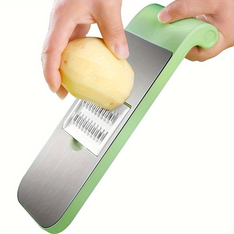Stainless Steel Vegetable Slicer with 5 Blades for Garlic Cabbage Carrots Potatoes Fruits