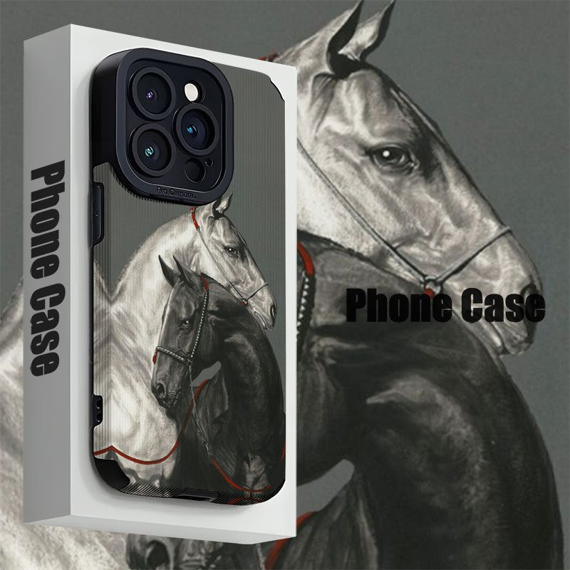 Personalized Horse Design Phone Case for iPhone Shock and Dirt Resistant TPU