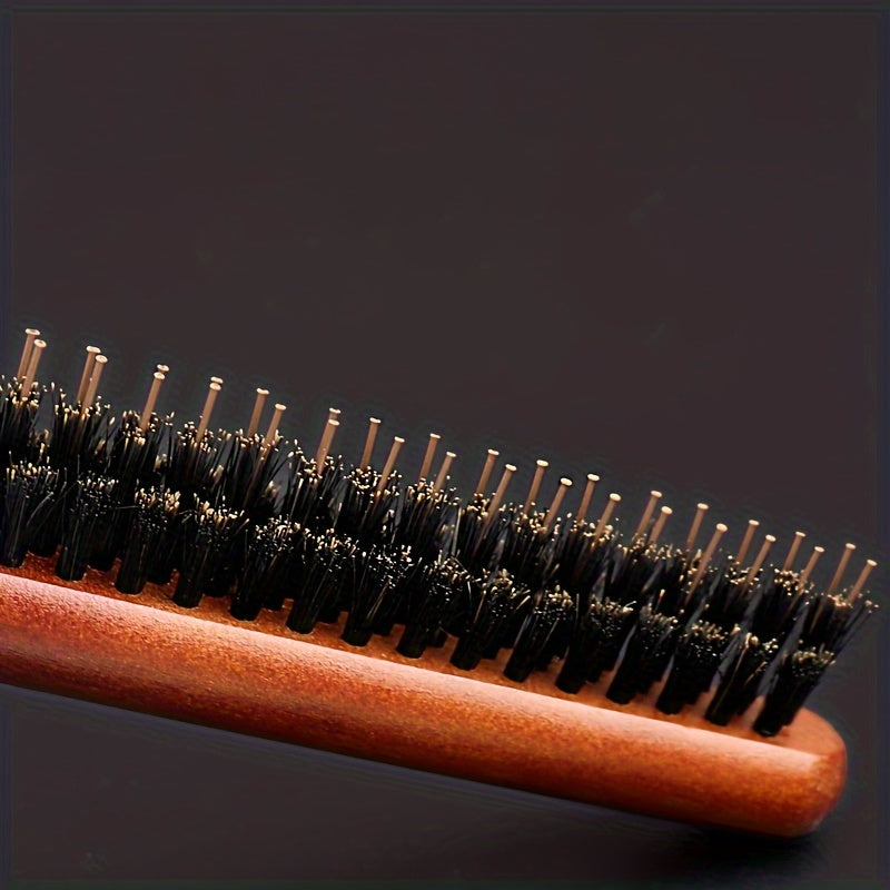 Uniseks yog‘och soch cho‘pqi antistatik taranglikni bartaraf etuvchi va sochlarni tartibga soluvchi tarozi