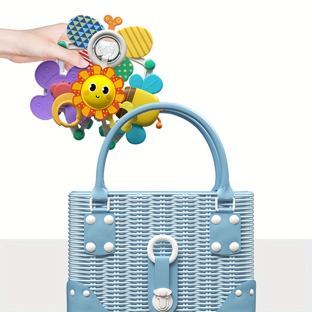 Baby Mobile Hanging Butterfly Crib Bassinet Toy Rattles No Battery Needed