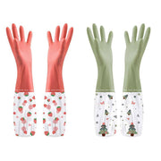 Guantes de hogar de felpa de invierno impermeables de PVC antideslizantes duraderos para limpieza de cocina