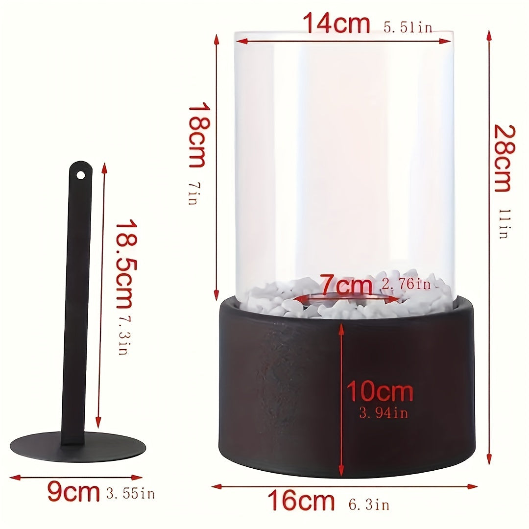 Estufa de mesa contemporánea para interiores, chimenea de bioetanol, diseño moderno