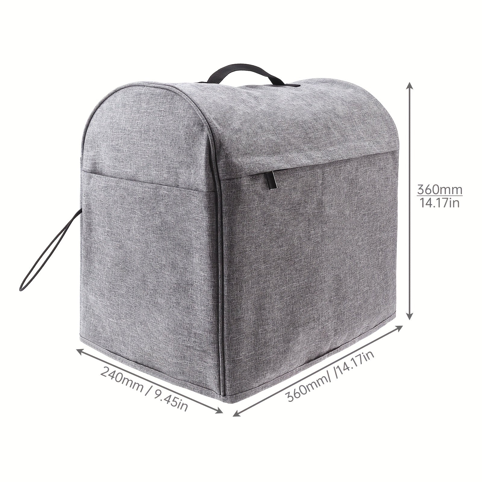 4.5-8QT Stand mikserlar uchun to'plam qopqog'i changga qarshi polyester bilan, saqlash sumkasi bilan