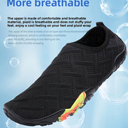 ayollarga mo'ljallangan yengil nafas oladigan suzish poyabzali, sirpanmaydigan guma ostki, ochiq barmoqli plyaj suv poyabzali