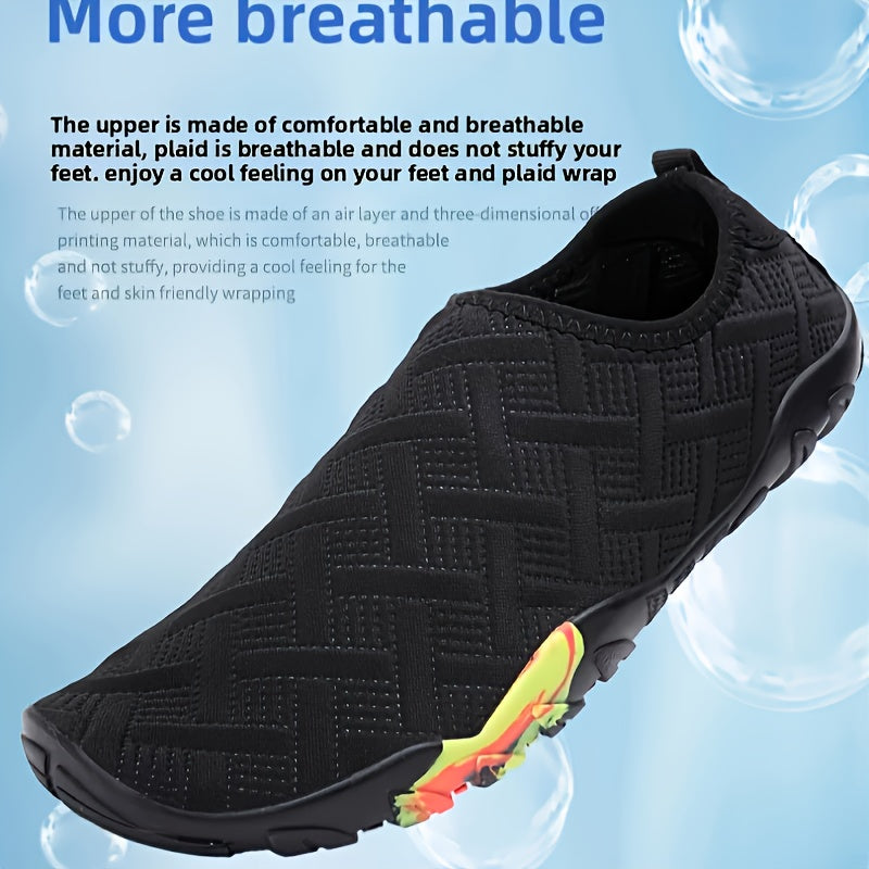 ayollarga mo'ljallangan yengil nafas oladigan suzish poyabzali, sirpanmaydigan guma ostki, ochiq barmoqli plyaj suv poyabzali