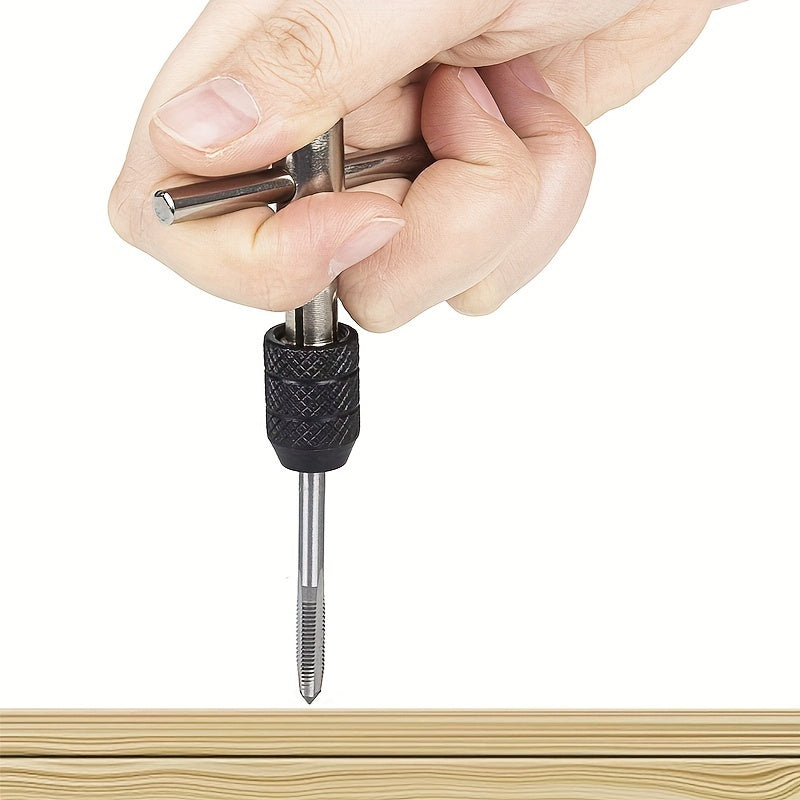 Adjustable Metal Tap Wrench Set for M3 to M8 Threads Hand Tool for Metal and DIY Repairs