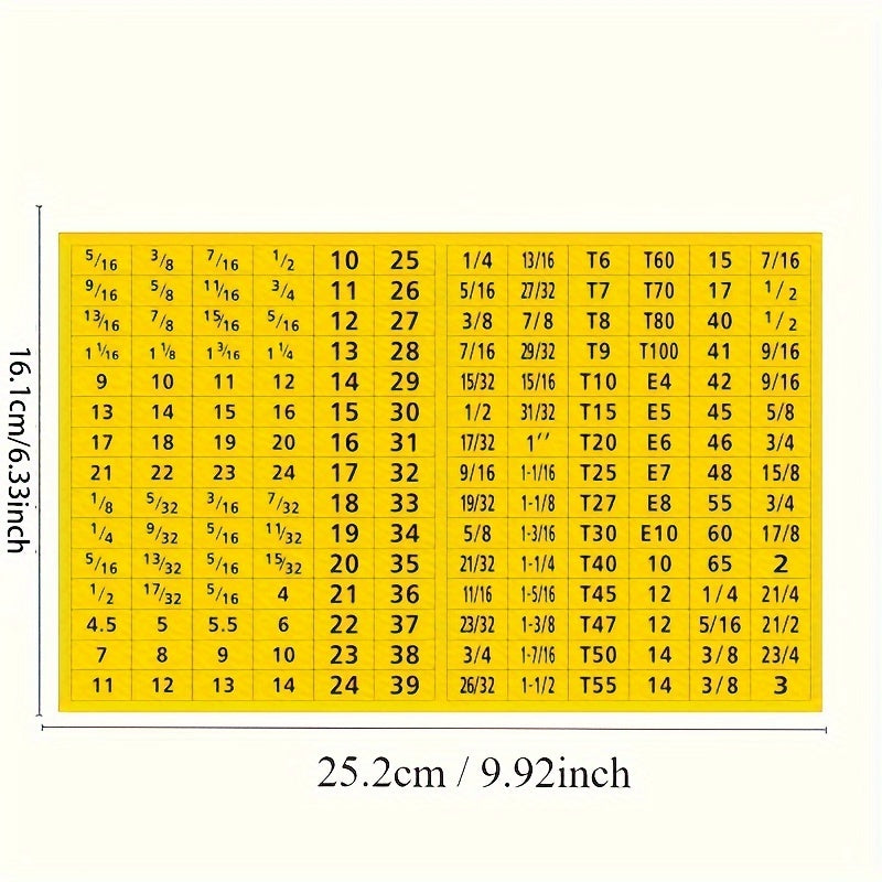 Conjunto de etiquetas para enchufes mecánicos, 360 hojas, organización e identificación de caja de herramientas