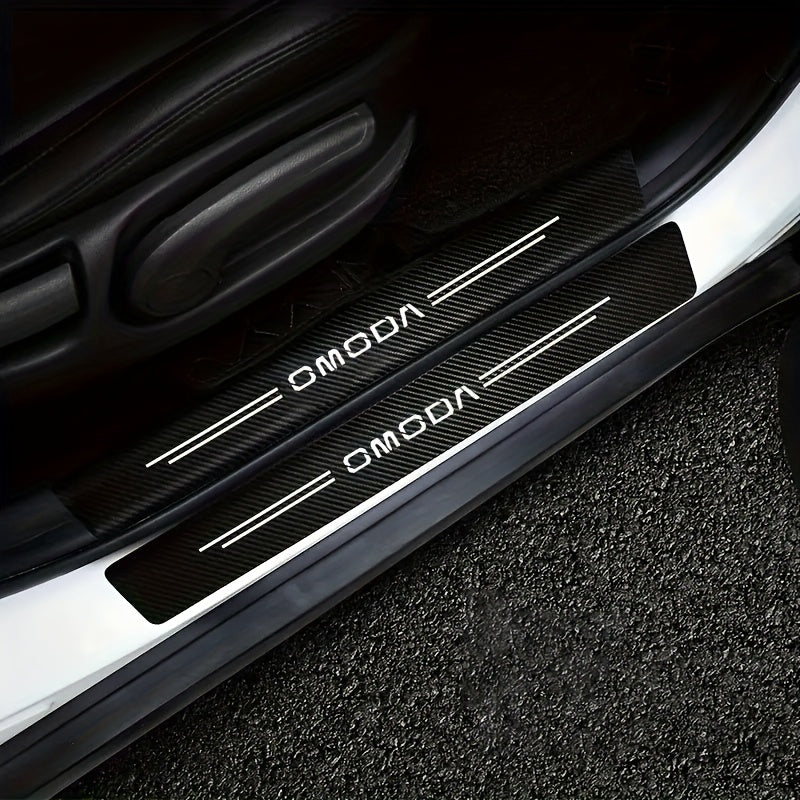 Car Trunk Impact Protection Sticker Carbon Fiber Scratch-Resistant Auto Accessory