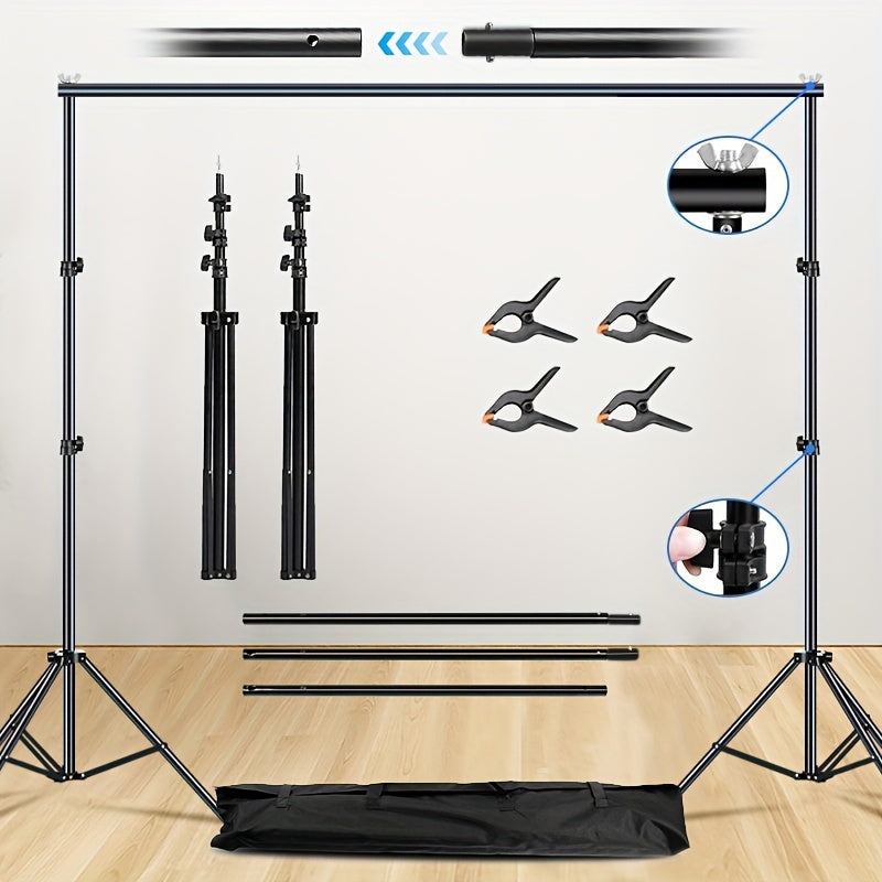 Adjustable Iron Backdrop Stand for Portrait and Green Screen Photography