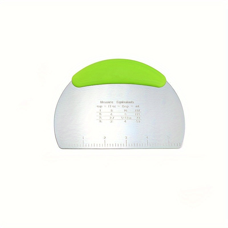 Stainless Steel Dough Cutter with Measurement Scale for Baking Pizza Pastry