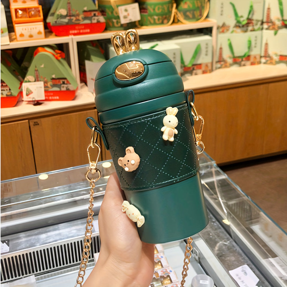 Chiroyli zanglamaydigan po'latdan yasalgan vakuum termos 304 izolyatsiyali ichimlik shisha sovg'a to'plami