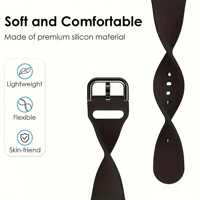 Sport Silicone Watch Band for Apple Watch Series 1-10 Compatible with 38mm to 49mm Men Women