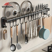 Kitchen Organizer Rack Carbon Steel for Chopsticks Knives and Seasonings Easy Installation