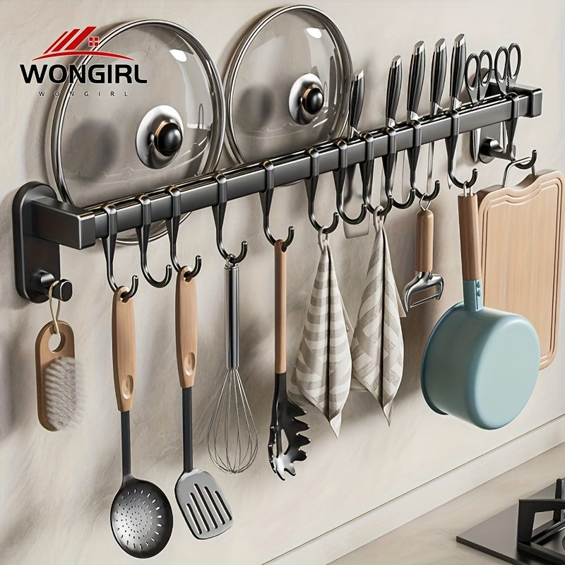 Kitchen Organizer Rack Carbon Steel for Chopsticks Knives and Seasonings Easy Installation