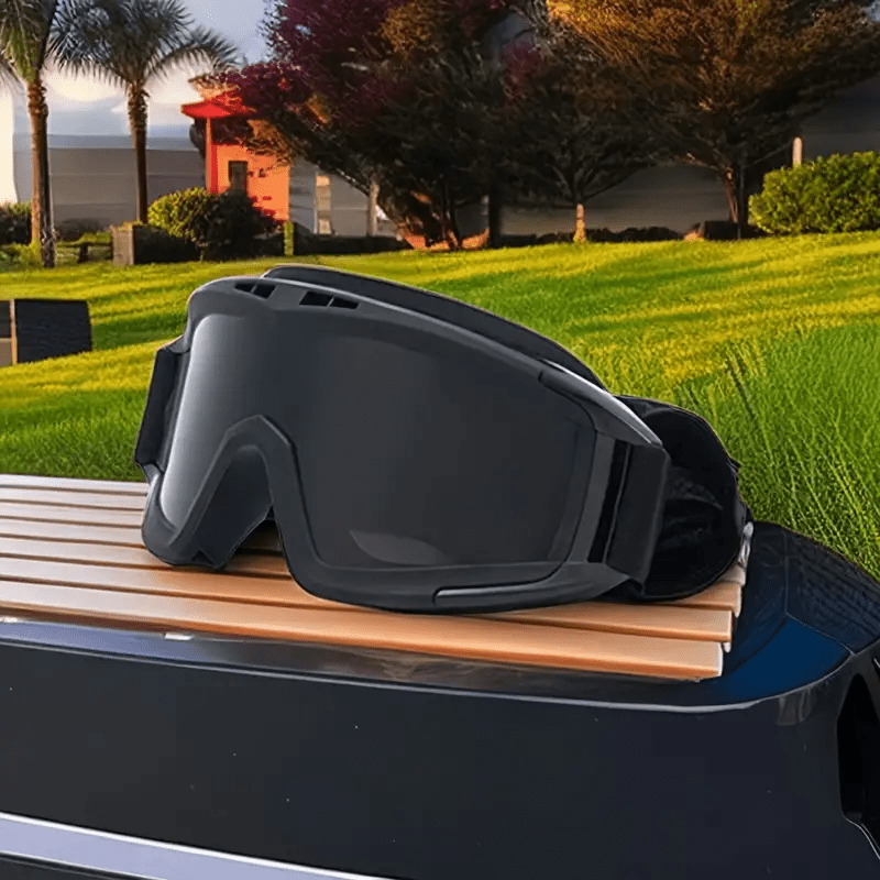 Gafas deportivas para exteriores Antivaho Resistentes a la arena Protección UV Correa ajustable Negro Caqui Verde militar