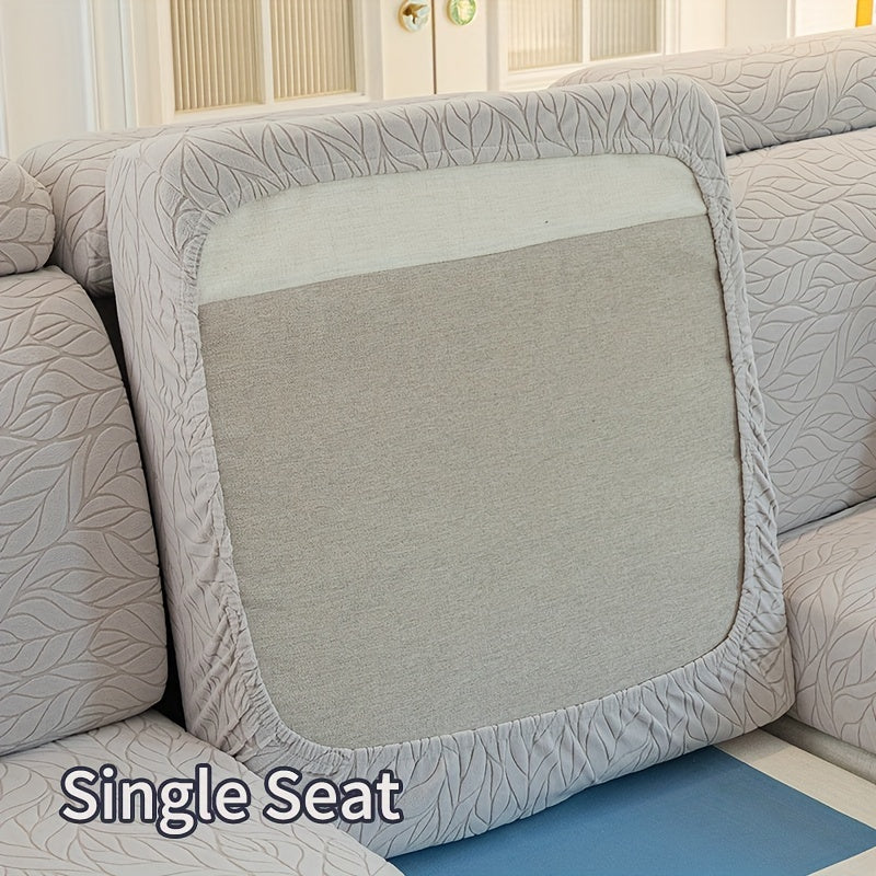 Чехол для дивана из жаккардовой ткани, растяжимый и стойкий к пятнам, универсальный размер для всех сезонов, нескользящий чехол для дивана для домашнего декора.