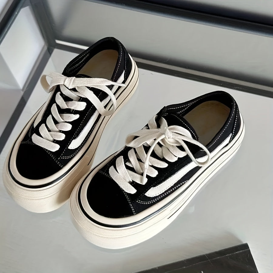 Women's Casual Canvas Sneakers Soft-Sole Breathable Comfortable Walking Shoes